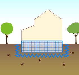 シロアリを防ぐ方法と仕組み